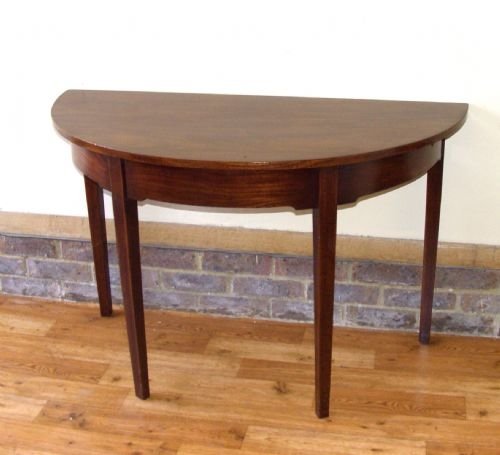 Mahogany Demi Lune Table